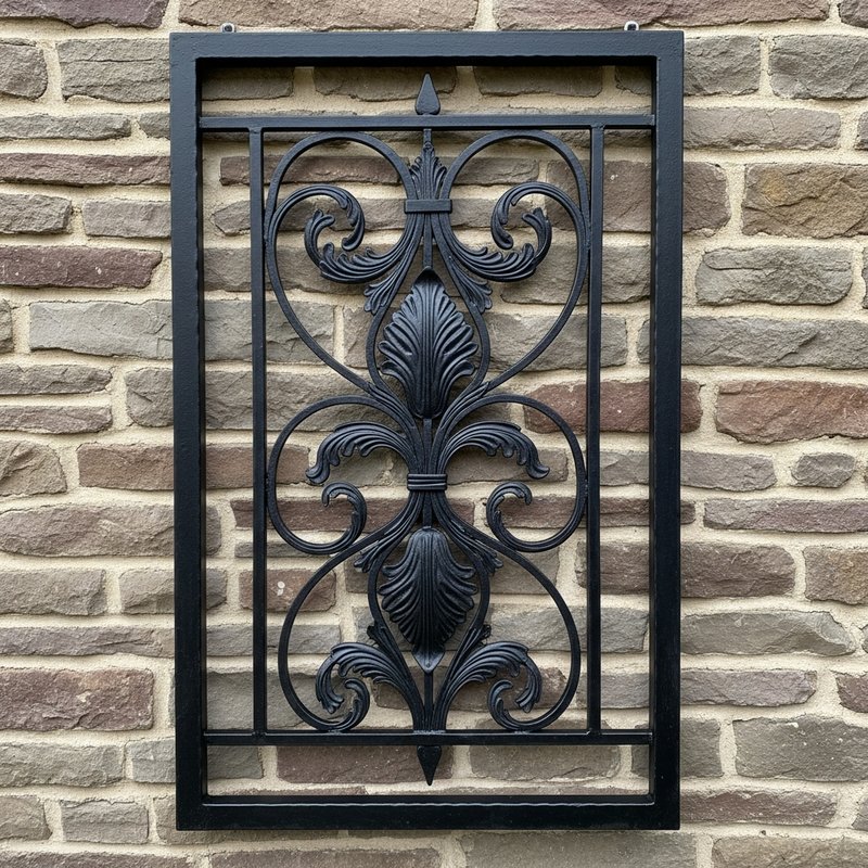 Grille en Fer Forge — Arabesques